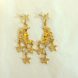 Kirks Folly Jewelry - Vintage Kirks Folly crystal star earrings Kirks Folly Jewelry - Vintage Kirks Folly crystal star earrings